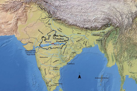 Collection site. Details of the 03-collection site (Sethanighat, Hoshangabad; Maheshwarghat, Maheshwar and Madleshwarghat, Mandleshwar) of Narmada River, Madhya Pradesh.